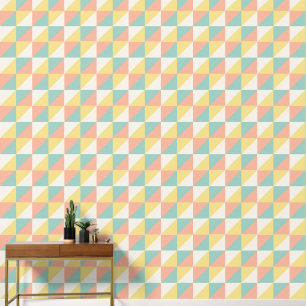Papier Peint Motif triangle Abstrait géométrique coloré
