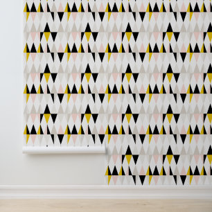 Papier Peint Motif triangle géométrique fractionné