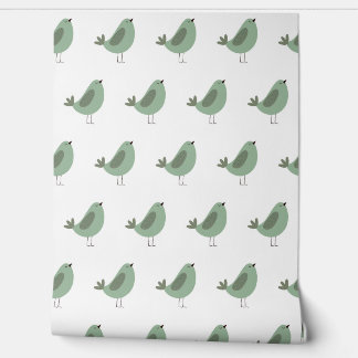 Papier Peint Motif vectoriel minimaliste transparent de vert dr