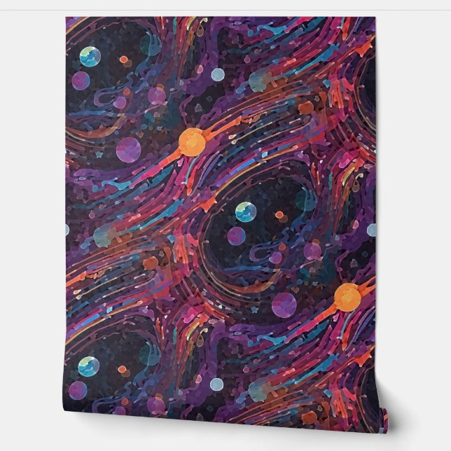 Papier Peint Mouvement cosmique (Déroulement)