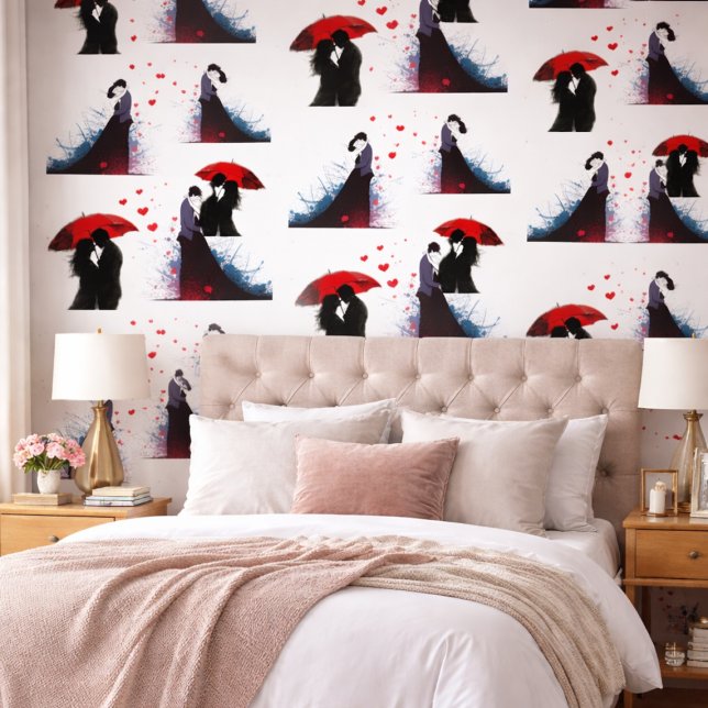 Papier peint mural de chambre romantique passionné (Créateur téléchargé)