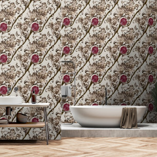 Papier Peint Murale vintage florale byzantine