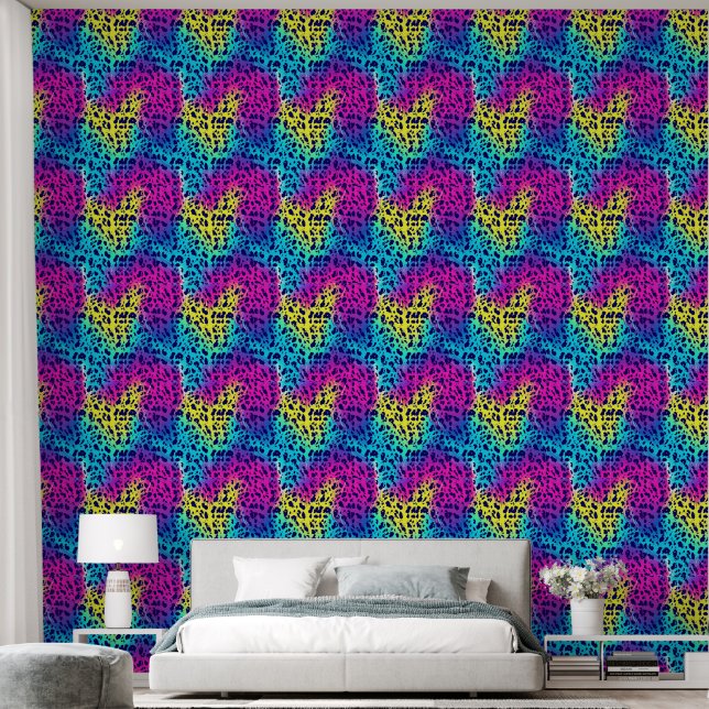 Papier Peint Neon Cheetah (Chambre à coucher)