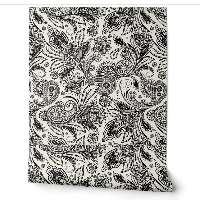 Papier Peint Noir et blanc (Déroulement)