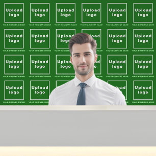 Papier Peint Nom et logo de l'entreprise sur fond vert