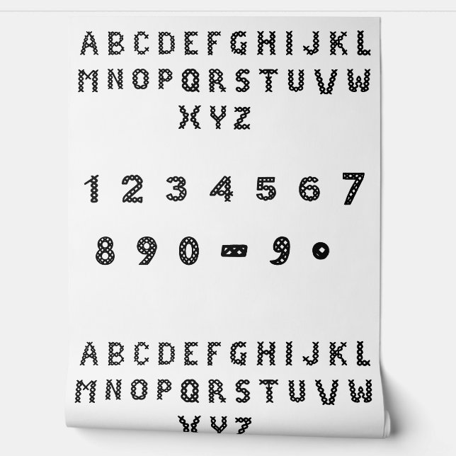 Papier Peint Nombre de crises | Chiffres noirs en gras (Déroulement)