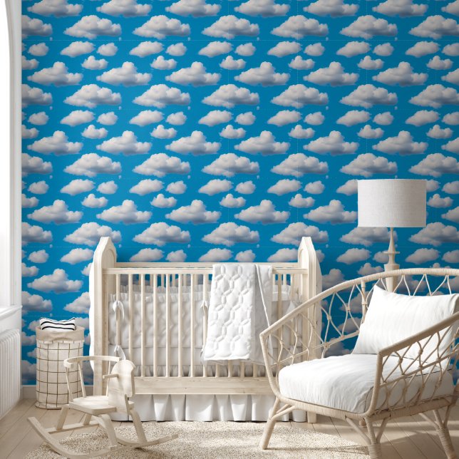 Papier Peint Nuages fluides (Enfants)