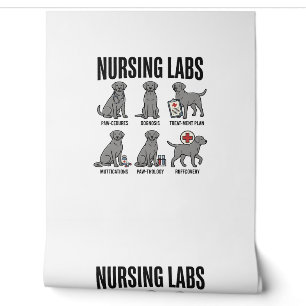 Papier Peint Nursing Labs Dog Medical Pun Vector Shirt Design_1