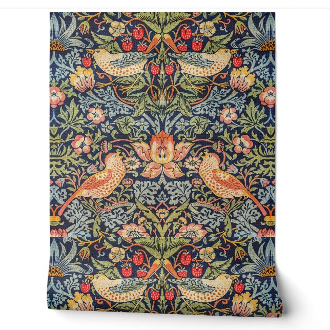 Papier Peint Oiseaux de William Morris (Déroulement)