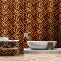 Orange noir Tigre Faux Fur animal (image de fourru