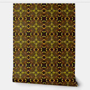 Papier Peint Ornements Noir et Or