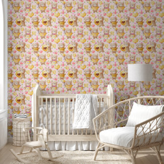 Papier Peint Ours mignons et miel