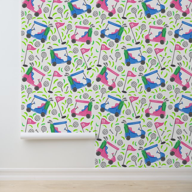 Papier Peint Panier de golf Preppy (Application)