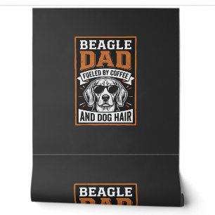 Papier Peint Papa Beagle alimenté par le café et les poils de c