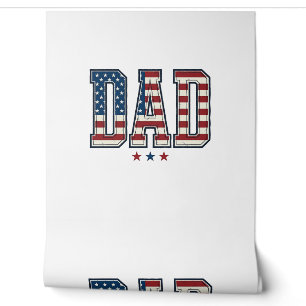 Papier Peint Papa patriotique Drapeau américain Design vectorie