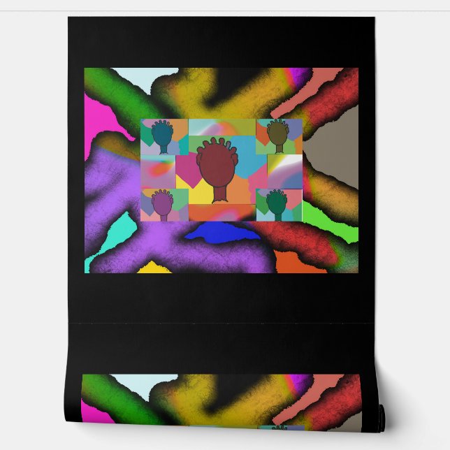 Papier Peint Papier peel et bâton 20 - Verre tendu (Déroulement)