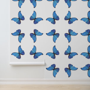 Papier Peint Papillon bleu Morpho Peel & Stick