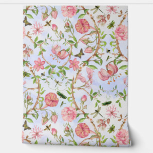 Papier Peint Papillons Vintages tropicaux Jardin Chinoiserie