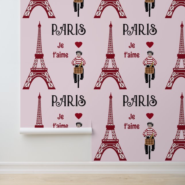 Papier Peint Paris je t'aime (Application)