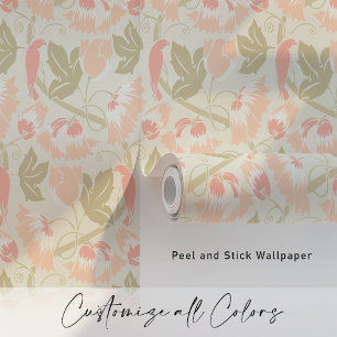 Papier Peint Pastel Birds & Vines