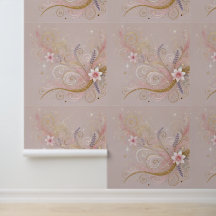 Pastel Shade Floral Motif Design
