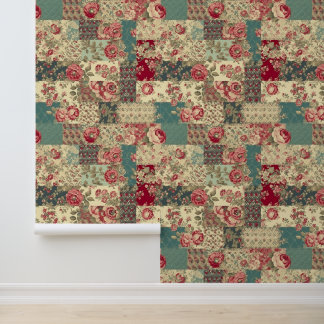 Papier Peint Patchwork shabby chic