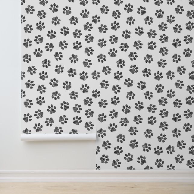 Papier Peint Patrouilles de Doodle, Paws de Chien, Paws Noirs (Application)