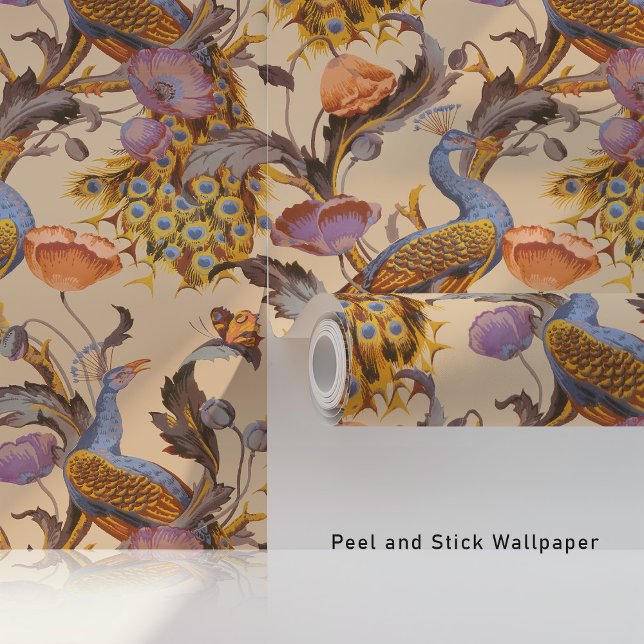 Papier Peint Peacocks vintages Peel & Stick (Créateur téléchargé)