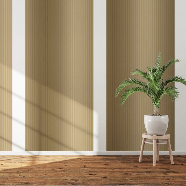 Papier Peint Peel et bâton de sépia moderne (Modern Sepia Stripe Peel and Stick Wallpaper)