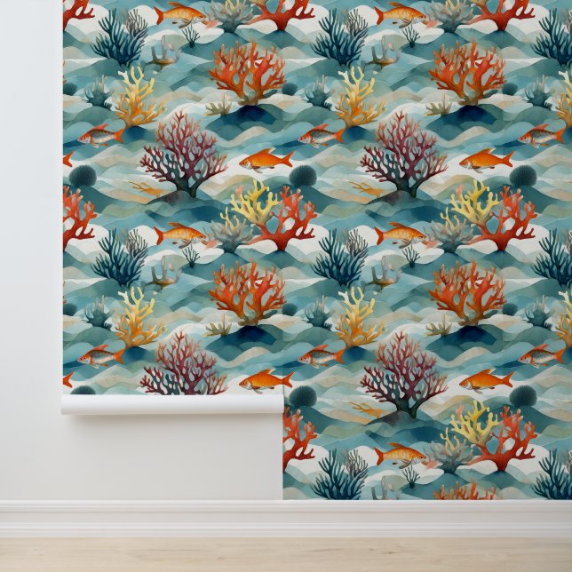 Papier Peint Peel et bâton sous-marin Ocean Marine (Application)