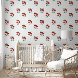 Papier Peint Peinture de Coquelicots Rouges