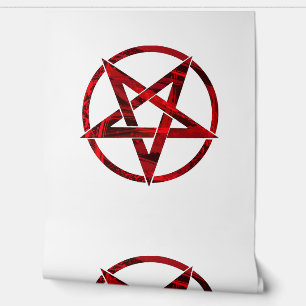 Papier Peint Pentagramme du Diable Rouge