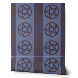 Papier peint Pentagramme rouillé Bleu de la bordur