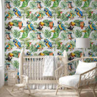 Perroquets oiseaux tropicaux motif