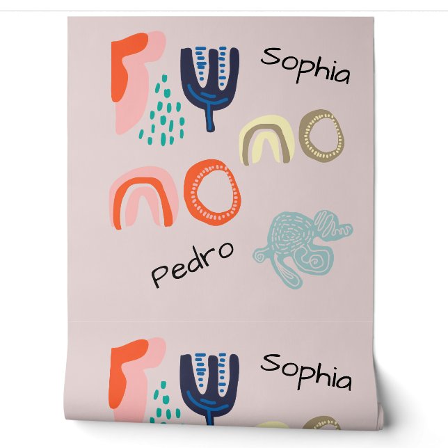 Papier Peint Personalized Name Boho (Déroulement)