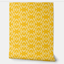 Papier peint personnalisé tribal Jaune Or
