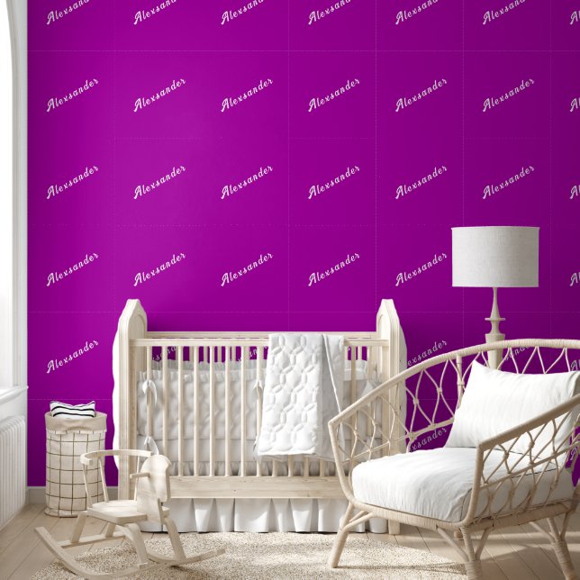 Papier Peint Personnalisé Votre Nom Couleurs et polices personn (Enfants)