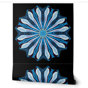 Papier Peint Pétales bleues