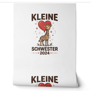 Papier Peint Petite sœur 2024 Conception de sœur girafe mignonn