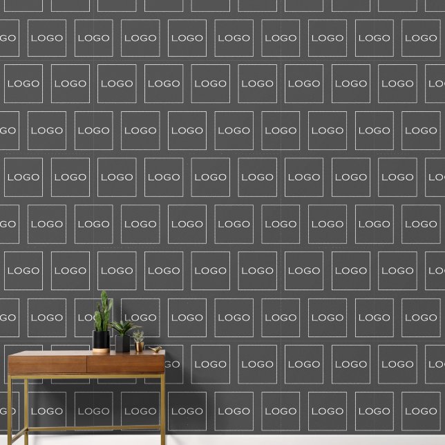 Papier Peint Photo du logo de l'entreprise, Motif horizontal gr (Couloir)