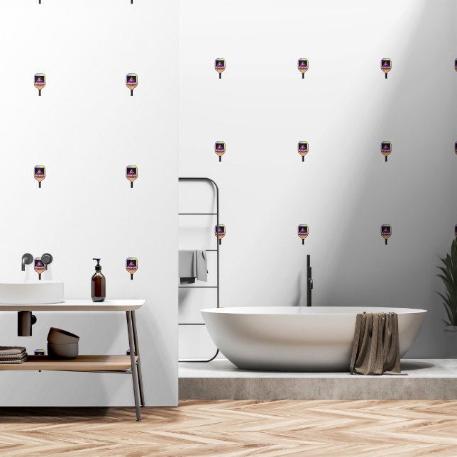 Papier Peint Pickleball (Salle de bain)