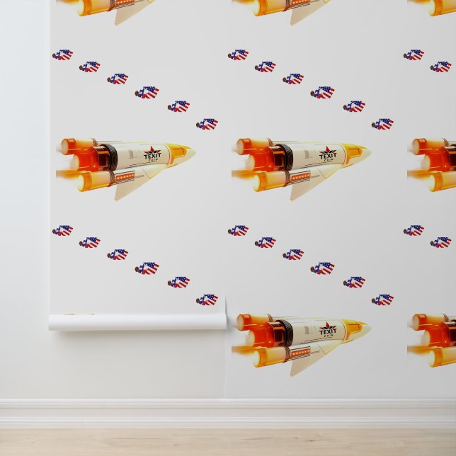 Papier Peint Pièces de puzzle TeXit Coin Rocket Ship 2' x 21' (Application)