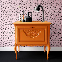 Pink and Black Stars Halloween
