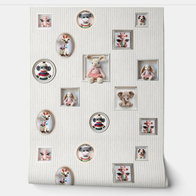 Papier Peint Pink Plushy Pals (Déroulement)