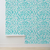 Plage Coral Reef Motif Nautique Aqua Blanc