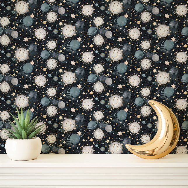 Papier Peint Planètes et étoiles Céleste (Créateur téléchargé)