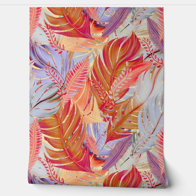 Papier Peint Plumes de Boho (Déroulement)