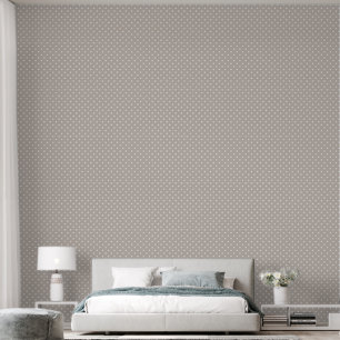 Papier Peint Points blancs sur beige doux
