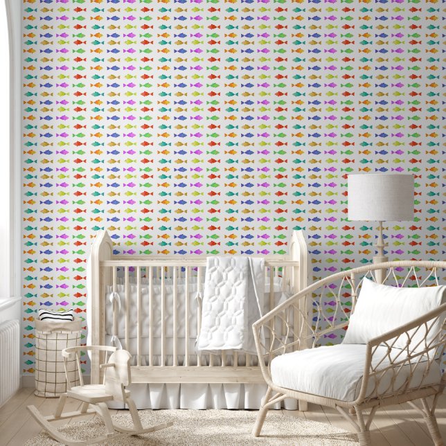 Papier Peint Poisson arc-en-ciel chez les enfants de l'océan (Enfants)