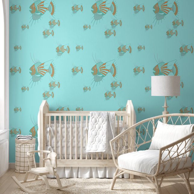 Papier Peint Poissons aquatiques tropicaux (Enfants)